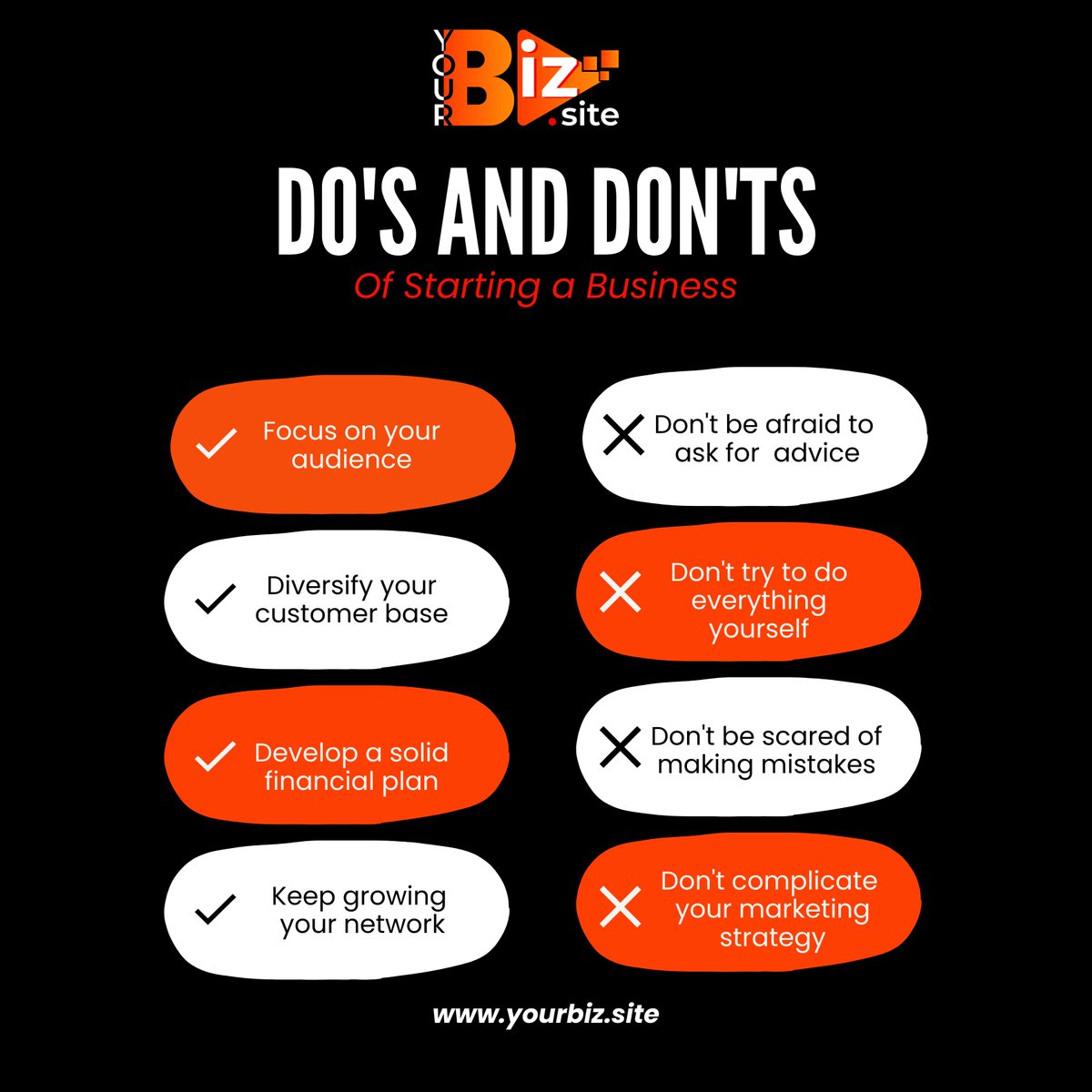 Do's and Don'ts of Starting a Business

#businessgrow #business #businessgrowthtips #growyourbusiness #businessgrowthcoach