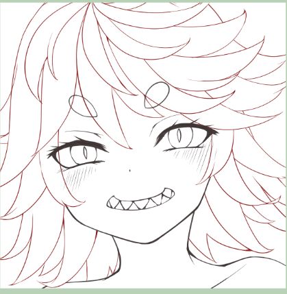 進捗ですの!
顔グラたくさんかいてますの! 