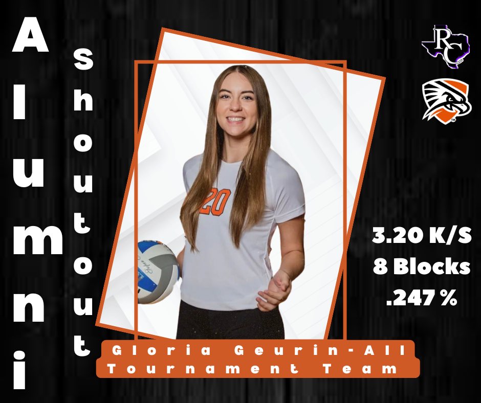 Congratulations to Gloria Geurin for her All-Tournament selection! 
#RCfam #alumni #goodjob #AllAmerican