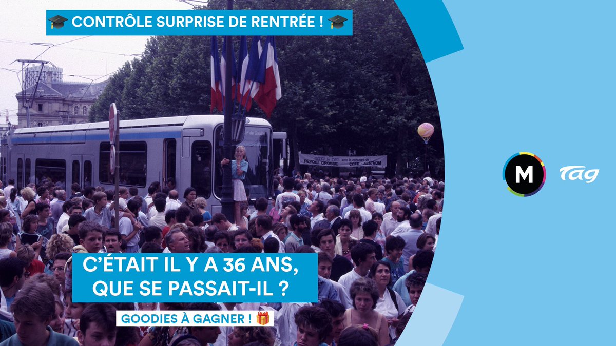 Participez en commentaire et tentez de remporter votre goodies M TAG ! 🎁
Tirage au sort parmi les bonnes réponses.
Bonne chance à tous 😉

#Grenoble #MTAG #TransportUrbain #Rentree2023