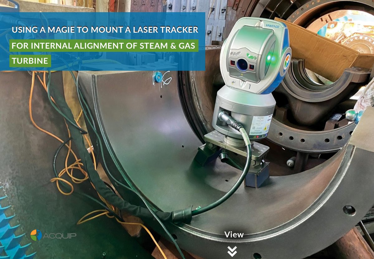 ACQUIP's tweet image. Using a MAGIE to mount a Laser Tracker for Internal Alignment of  Steam &amp;amp; Gas Turbines. ➡ Take a look: zurl.co/gFgb 

#metrology #toolingengineer #lasertrackerspecialist  #Magneticbase #Inspection #Engineering #metrologybase #magneticbases