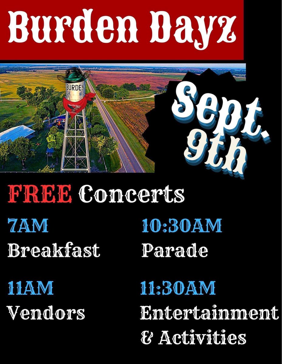 BurdenDayz's tweet photo. September 9th - Always the SECOND Saturday in September #BurdenDayz https://t.co/SAzo2PWKUR