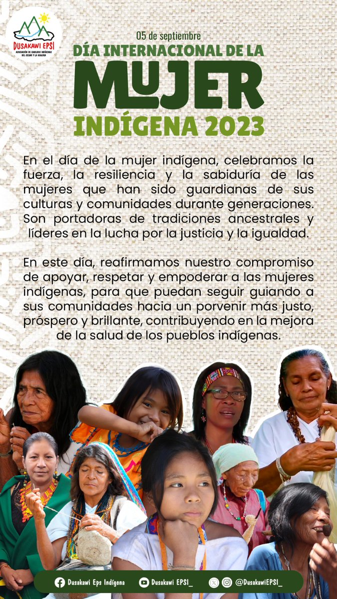 DusakawiEpsi_'s tweet photo. Hoy celebramos el día de Internacional de la Mujer Indígena. Mujer sabía, guardiana de la sabiduría y las tradiciones ancestrales. 🏔️🍃☀️ https://t.co/lwStMSxoQH
