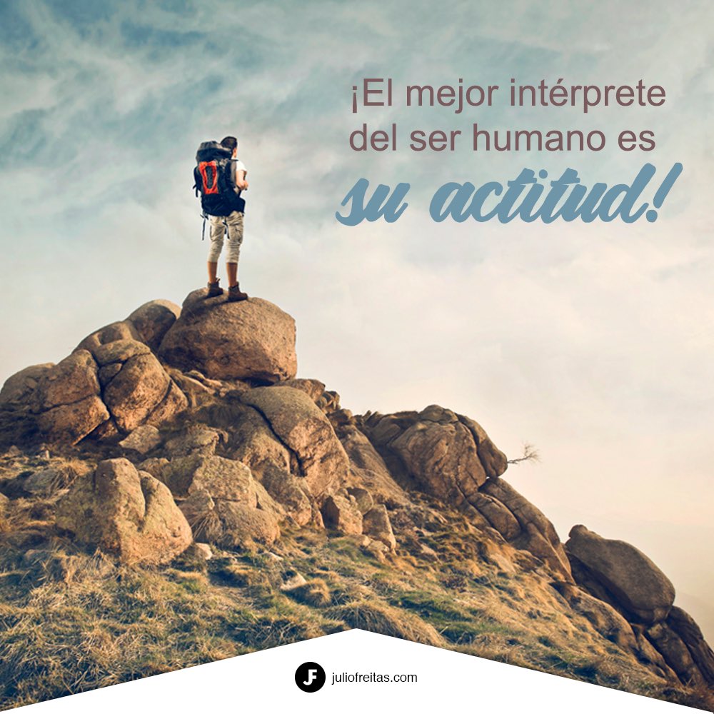 bjuliofreitas's tweet photo. ¡El mejor intérprete del ser humano es su actitud❗️ https://t.co/qjheMq4XVb