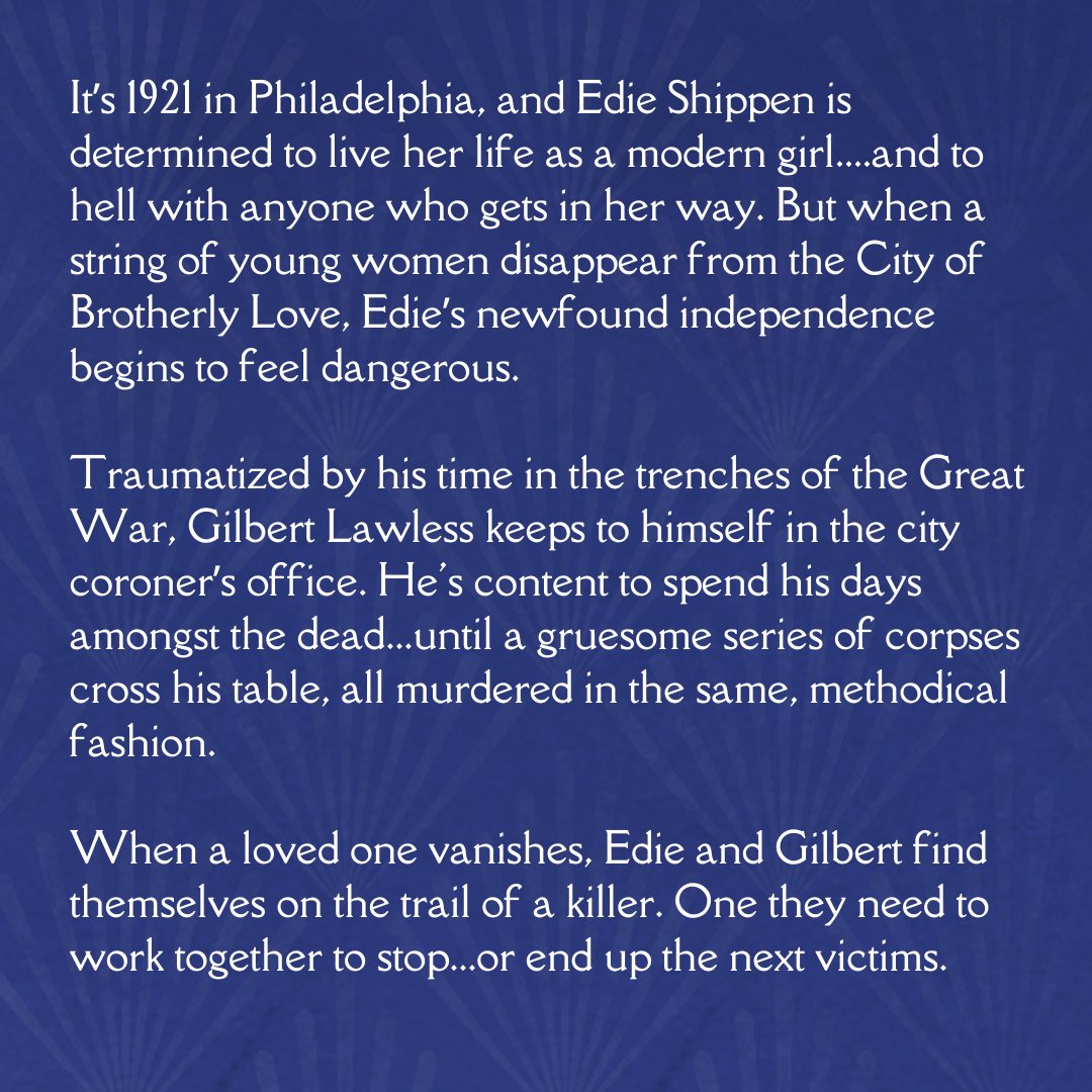 A DEADLY ENDEAVOR has a cover, designed by @jkbibliophile! Coming 3/5/24 from @crookedlanebks. In 1921, a killer stalks the City of Brotherly Love... Pre-Order: buff.ly/3YYMS1a Signed copies from @justonemorepage: buff.ly/47UcL6u GR: buff.ly/45Seo2D
