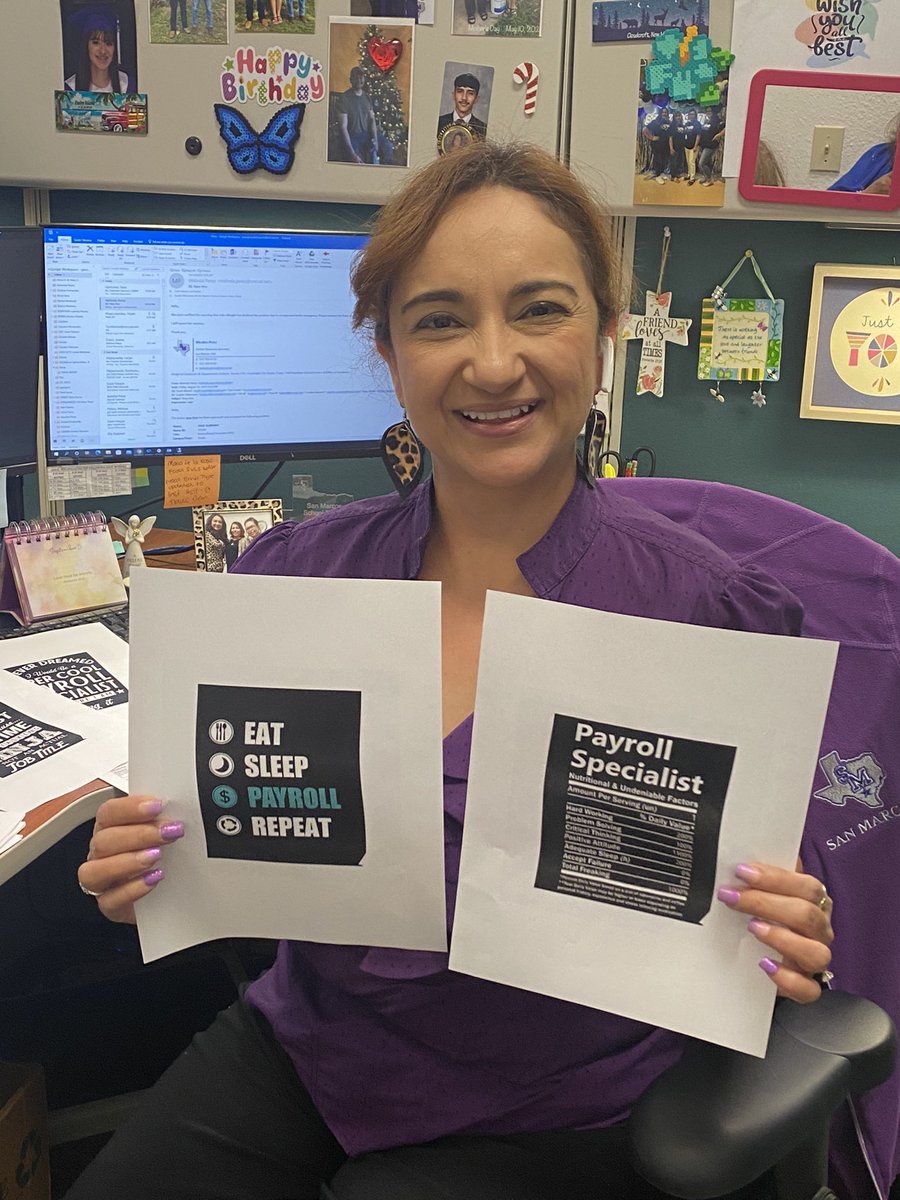 ellyesquivel's tweet photo. National Payroll Week, celebrating payroll staff to highlight that they do more than just push a button through strategic decision making. I would like to give a big thank you to my payroll staff for everything that they do to pay district employees every payday💯 💵💵💵 https://t.co/dySGi6uDiD