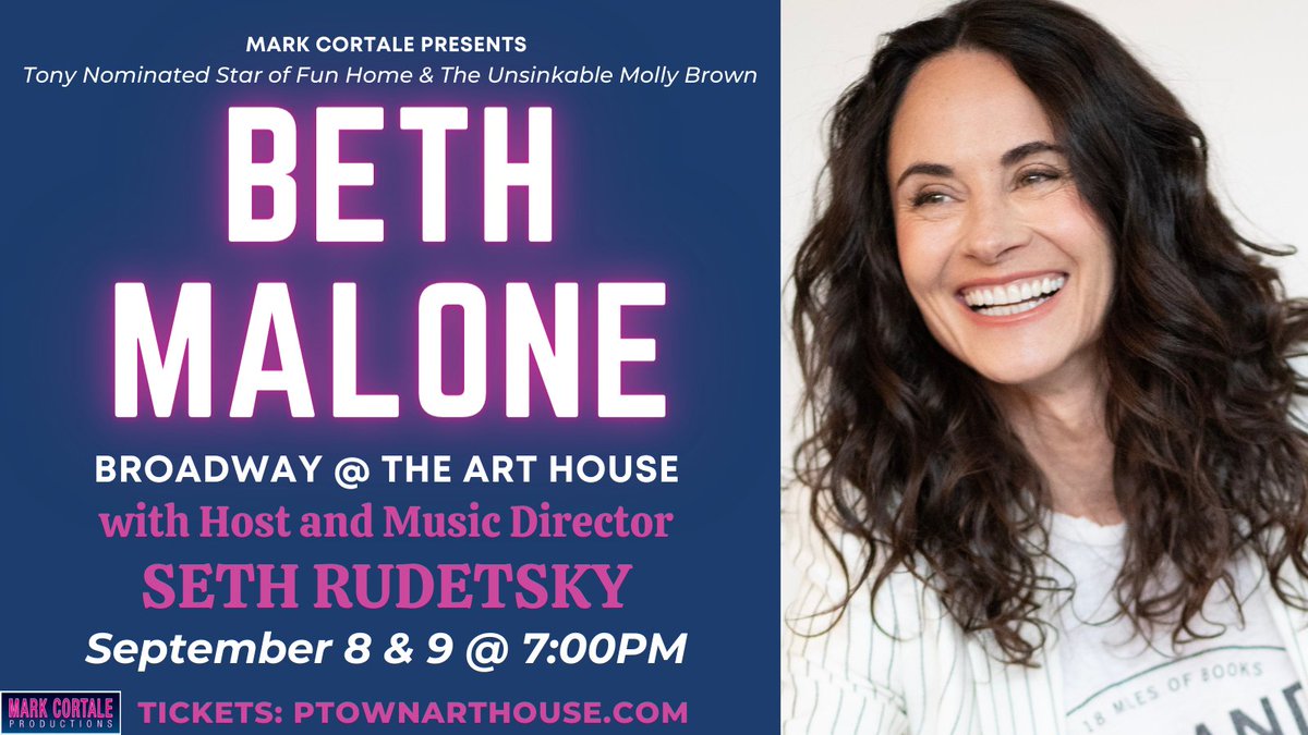 SethRudetsky's tweet image. After 12 years, it's the grand finale of Broadway @ The Art House! We promise to go out with a bang!  Take a bow with me and the aMAHzing, Tony Nominee @thebethmalone from Fun Home!
Get your tix now at PtownArtHouse.com

@MarkCortale @CortalePresents @ptownarthouse #FunHome