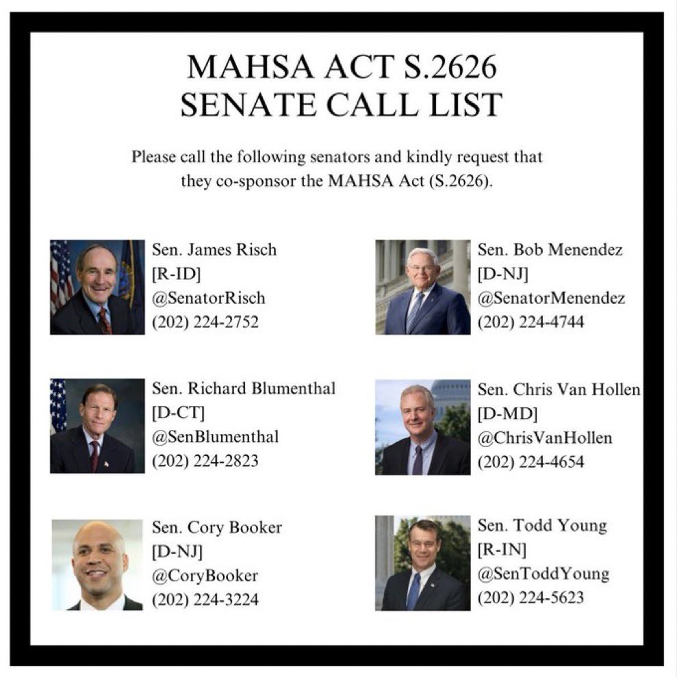 Please call the following senators and ask them to co-sponsor the #MAHSAAct (S.2626) and to hold a public hearing to investigate the release of $6 billion to Iran without congressional oversight, as mandated by INARA H.R.1191. #IranRansomDeal 

@SenatorRisch (202) 224-2752…