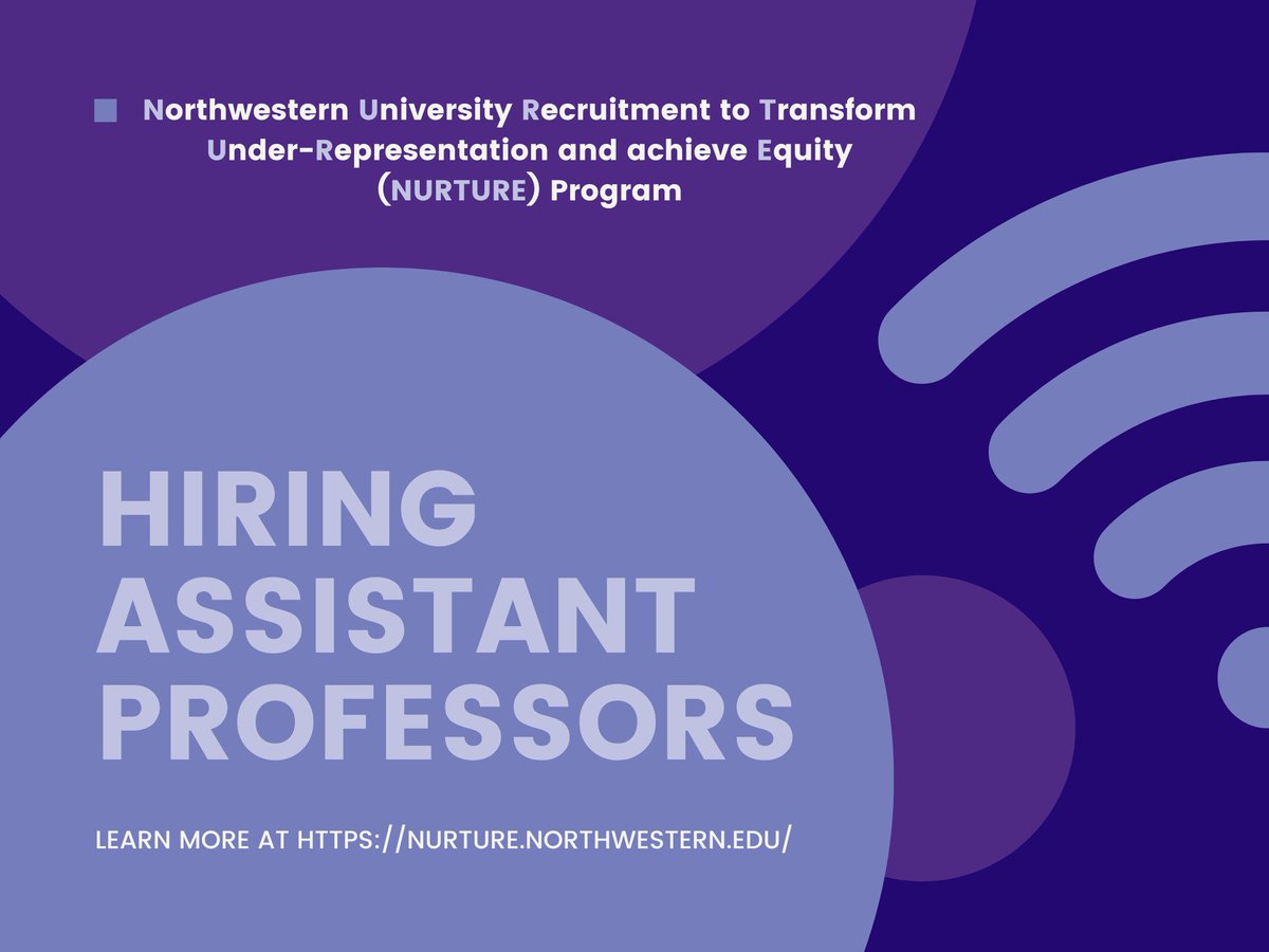 NU_NURTURE's tweet photo. @NorthwesternU is hiring! If you are from the following research areas: Cancer, Cardiovascular and Metabolic Health, and Brain, Mind and Behavior, be sure to apply by October 31st: https://t.co/9yhiFOxzsp #NIHFirst #MedTwitter #InclusiveExcellence @NUFeinbergMed @NorthwesternEng https://t.co/iHOr8AXpEz