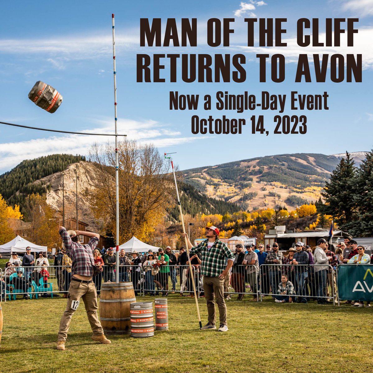 ManoftheCliff's tweet image. 🔥 We know you've been waiting for the official announcement! 🔥 The 13th Annual Man of the Cliff returns to Nottingham Park in Avon, CO for a single-day event October 14, 2023. Visit manofthecliff.com for more information and to register.