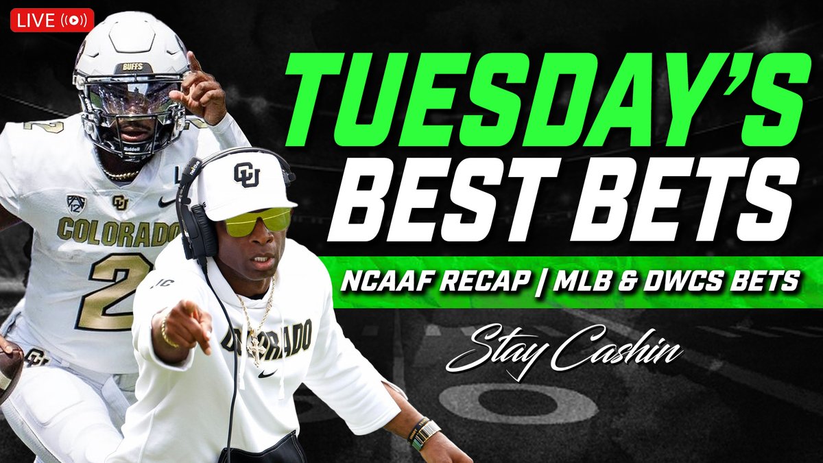 StayCashinShow's tweet photo. 🚨LIVE @ 2:05🚨
📰Headlines
🏈NCAAF Week 1 Recap
🏈#NFL Week 1 First Look
⚾️#MLBBets
🥊#DWCSBets
👇👇👇JOIN & SUBSCRIBE👇👇👇
https://t.co/MKY6pUWrYs
#GamblingTwitter #sportsbetting #freebetfriday https://t.co/wlTwe4ESdr
