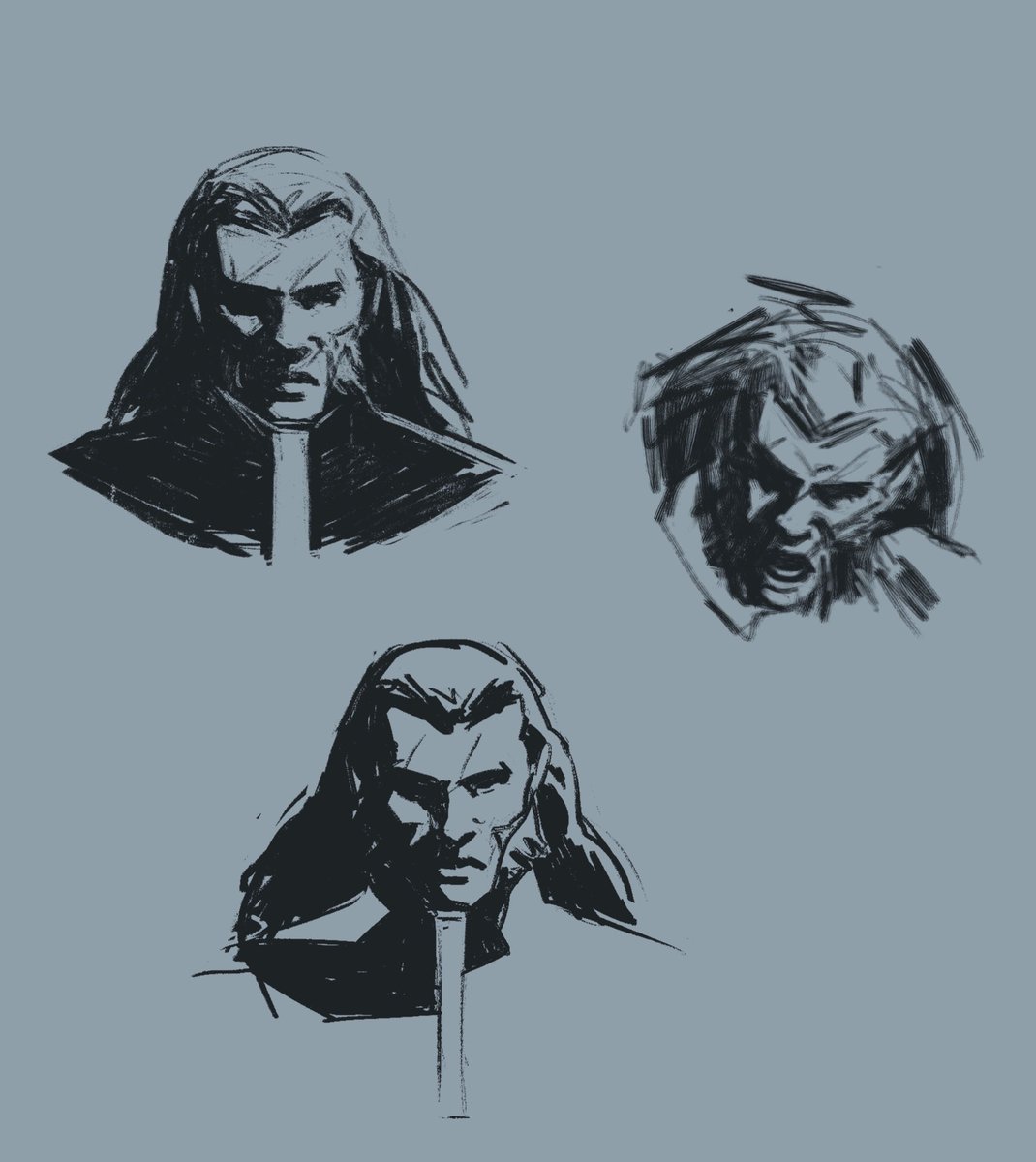 Arghh ! I forgot to share these. additional sketches testing brushes for the Vandal Savage story :’) 

#VandalSavage #YoungJustice #DCfanart #RenewYoungJustice #DCcomicsart #ComicArt #JSA #DCVillains #DCvillain #Darkseid