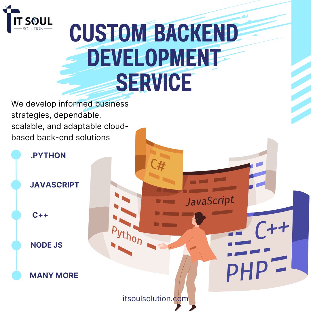 itsoulsolution's tweet image. #itsoulsolution develop informed business strategies, dependable, scalable and adaptable cloud based back-end solutions
#backenddevelopment #WebsiteBackend #custombackend #backendwebdevelopment #BackEndDev #backendsupport #backend #itsoulsolution #backendchallenge #trending