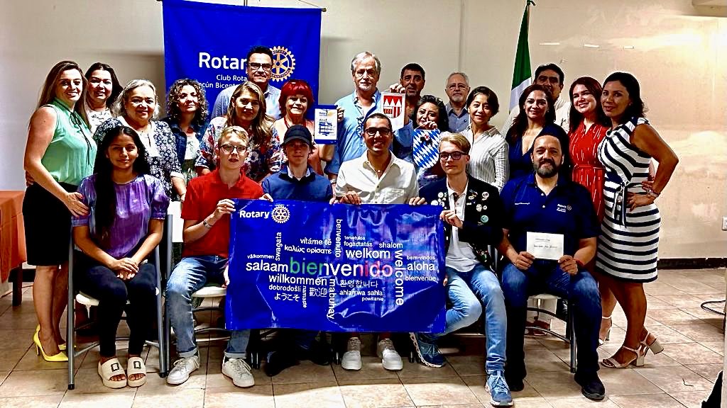 RotaryCancunB's tweet photo. With our Inbounds from Germany. 
Welcome! https://t.co/tblOGv0Vnm
