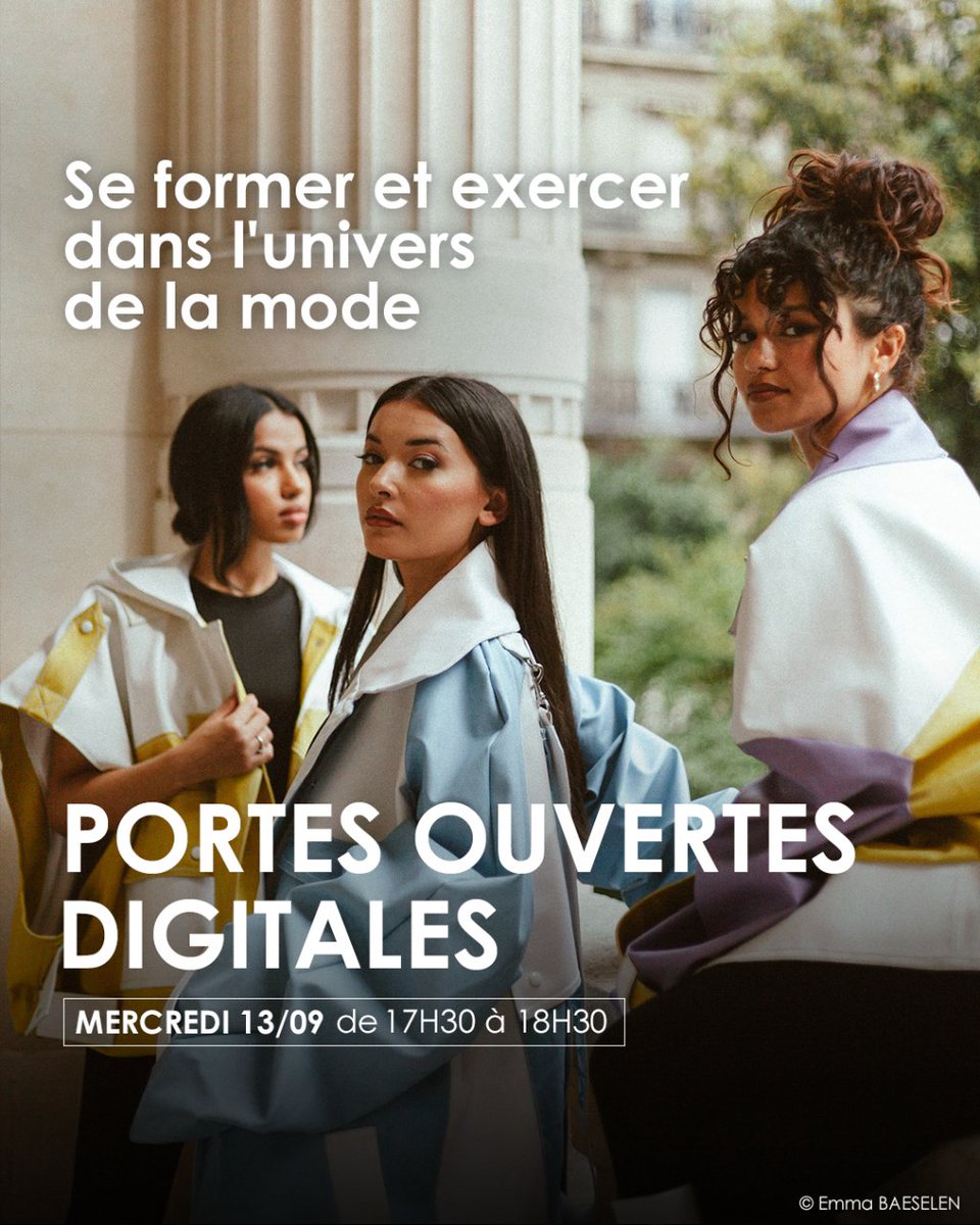 Découvrez MODART International à travers votre écran lors de nos portes ouvertes digitales le 13 septembre à 17h30.

Rendez-vous sur notre compte Instagram : modartparis

Inscriptions : bit.ly/45EVcG3

#Modart #EcoledeMode #Mode #Paris #Modélisme #Stylisme #école