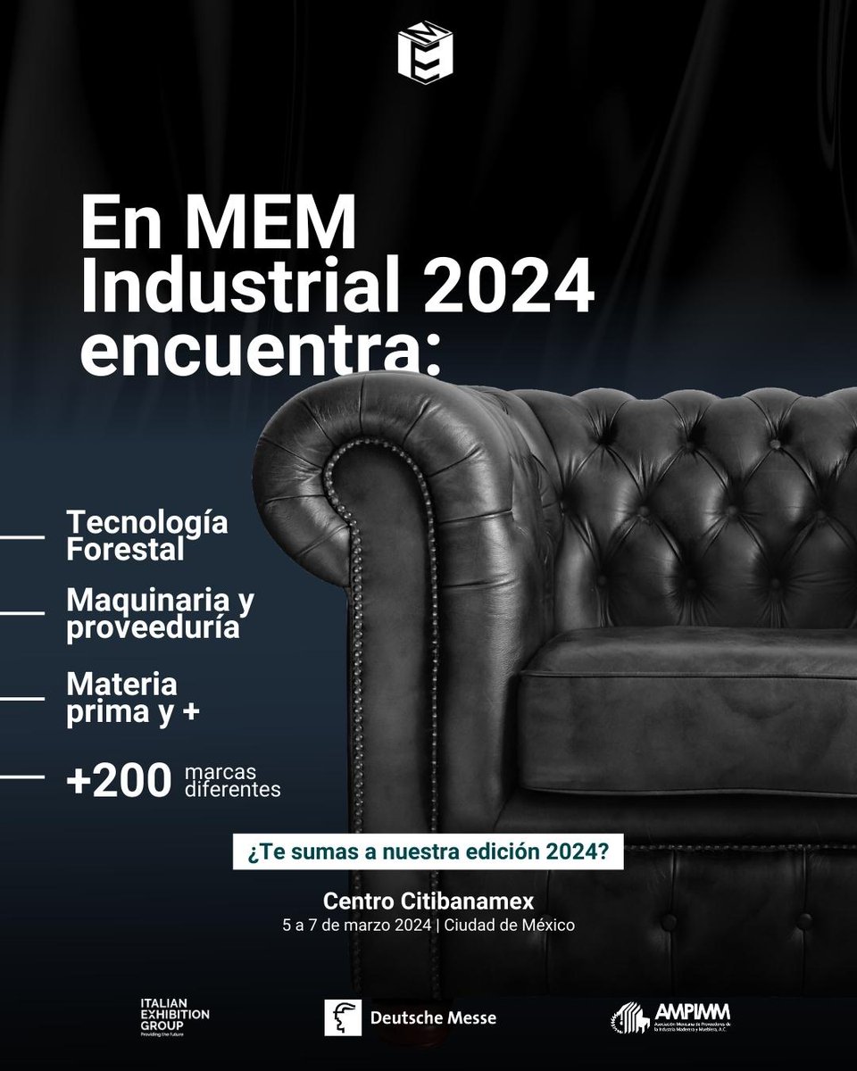 MEM_Industrial's tweet photo. 🌲 ¡Bienvenidos a MEM Industrial 2024!

🪵Aquí encontrarás todo lo que necesitas para hacer crecer tu negocio.

🛠️Desde #TecnologíaForestal de vanguardia hasta una amplia gama de maquinaria, proveeduría y materia prima.

#MEMIndustrial2024 #Innovación 🔧🌲 https://t.co/cr4NTsaHSw