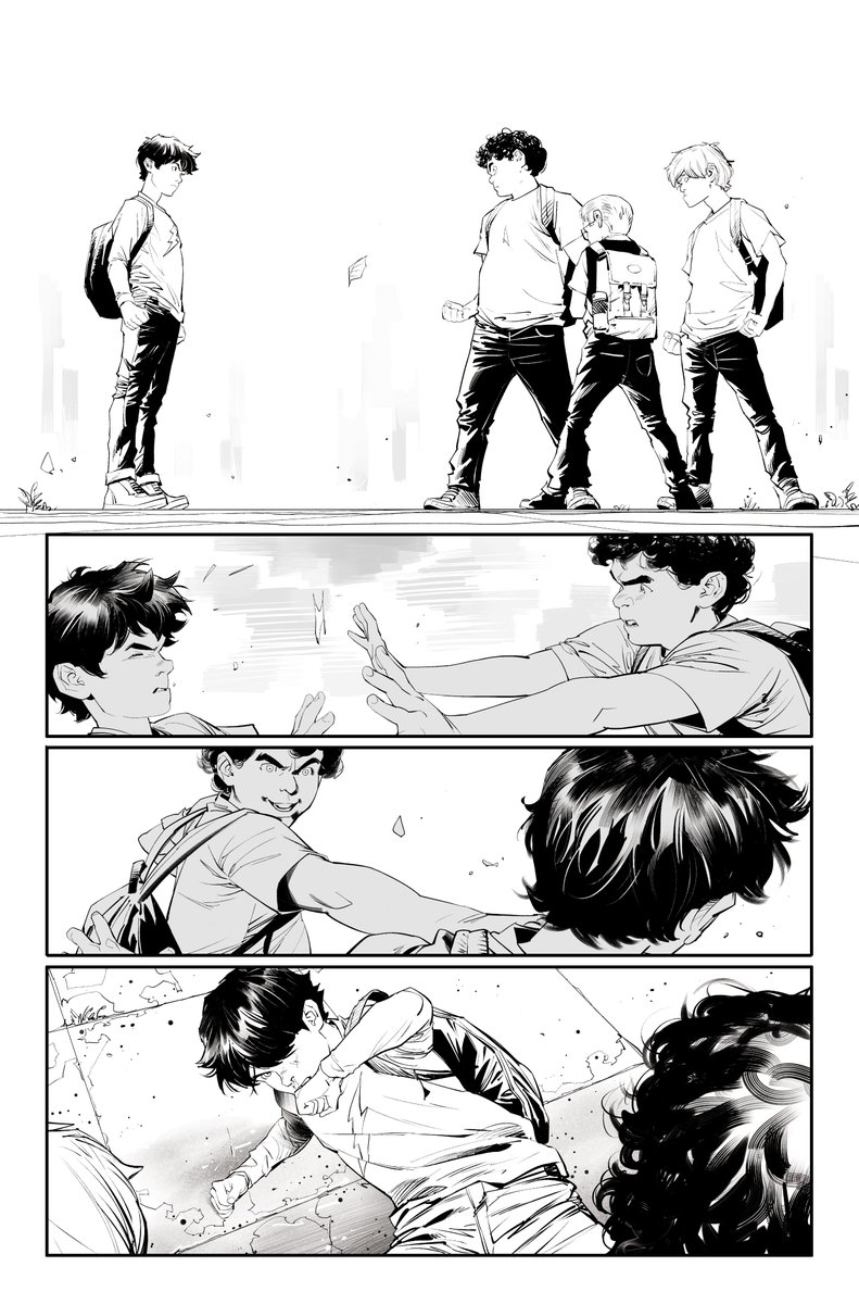 a few panels from Shazam! #3, out today!  lots of fun drawing these 