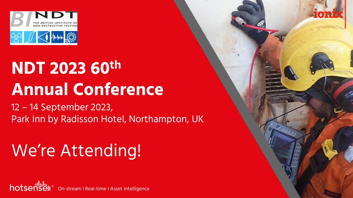 ionix_at's tweet photo. Ionix is attending this years @bindt NDT and CM Annual Conference taking place in Northampton next week!
Tim Stevenson and Chuangnan Wang will be in attendance.
It would be great to see you all at these fascinating talks at the event!
#Ionix #Exhibition #BINDT #BINDTNDT2023 https://t.co/q5GTuROH40
