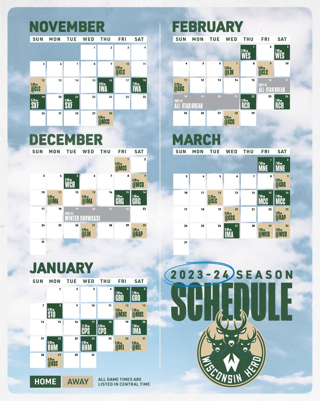 wisconsin-herd-on-x-it-s-time-to-mark-your-calendars-with-over-half-our-home-games-on-the-weekend-don-t-miss-out-on-your-2023-24-herd-in-action-https-t-co-k9zbhnomqf