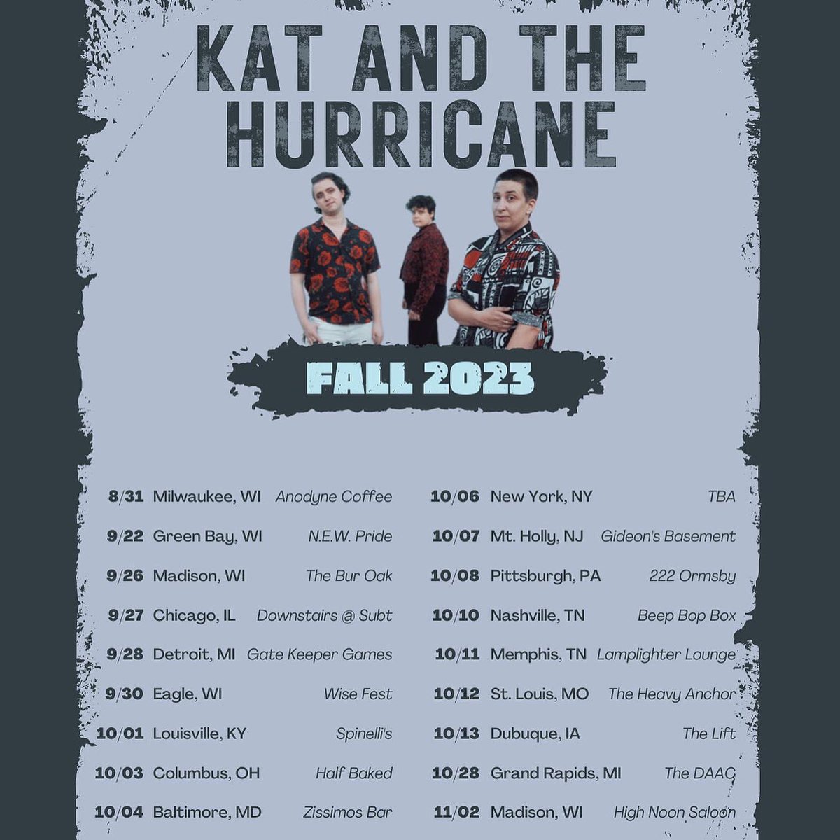 touring in the midst of this capitalist hellscape is gonna be so fun. so much fun and we definitely don’t need any monetary help. nope not at all. all of our material needs are totally met under the current conditions. do not i repeat DO NOT donate to or share our tour fund.