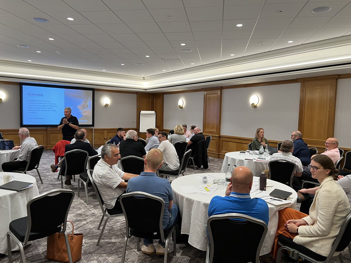Great UK Mindshop advisor training day in Birmingham today. Thanks to <a href="/paulhopwood/">Paul Hopwood</a> and <a href="/JamesMason888/">James Mason</a> for facilitating the day around deliver and coaching performance insights. Terrific to see many from the Mindshop UK community. #businessadvisory #mindshop