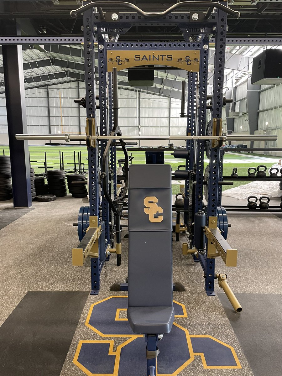 ShilohStrength's tweet photo. Blessed and excited to be using our new weightroom! Thank you for all who have come before to make this happen.  We will continue to train athletes at a Championship level! #AttackTheDay @ShilohSaintsFB @Sorinex @plaeglobal @DanielMcKim https://t.co/1NxXxhTAsL