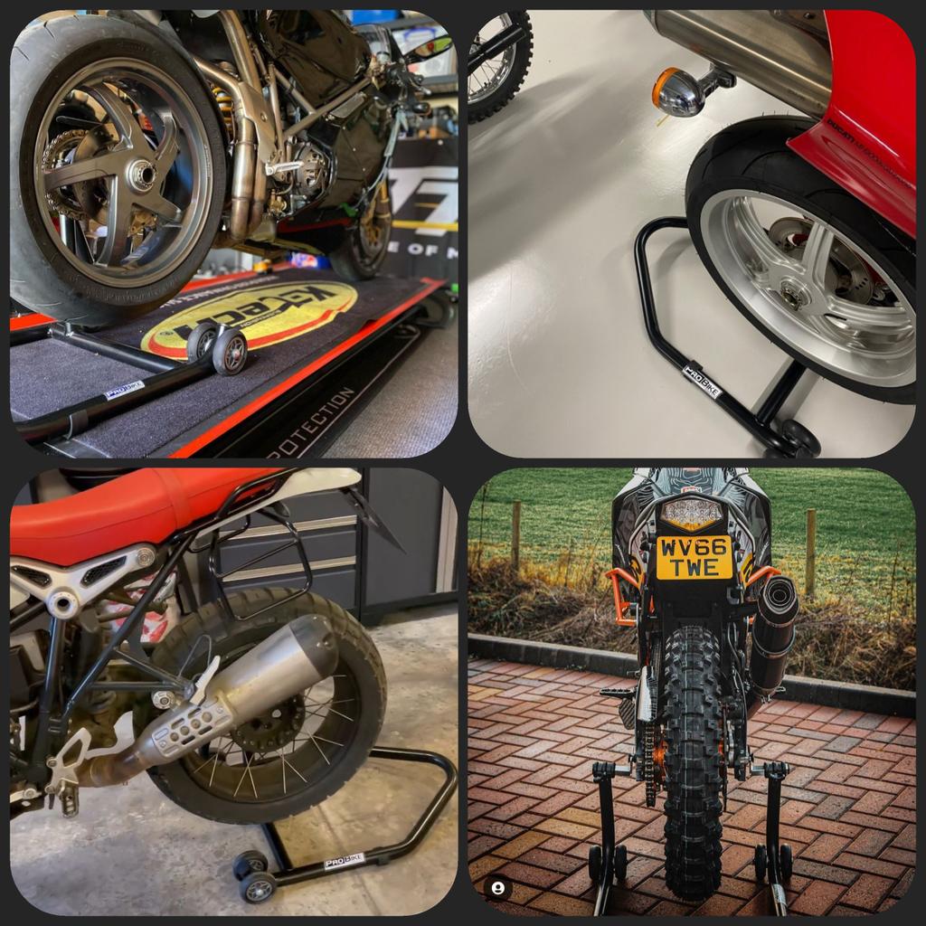ProBikeUK's tweet image. Have you been considering replacing your old, beaten up paddock stands..
Well look no further, we have a full range of front, rear, single sided, even quad. Strong one-piece welded stands 🧰💪🏻  probike.co.uk/lifts-and-stan… #ProBikeUK #RS17 #FS10 #RS16 #Motorcycles