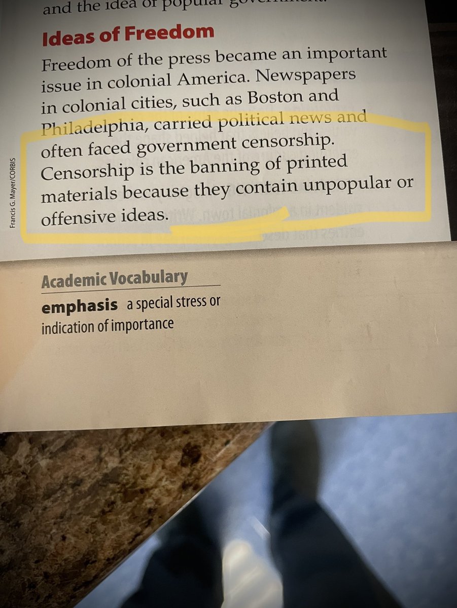 SuleGreg's tweet image. Here’s what our textbook says about censorship. Based on what it says, is censorship good, or bad?