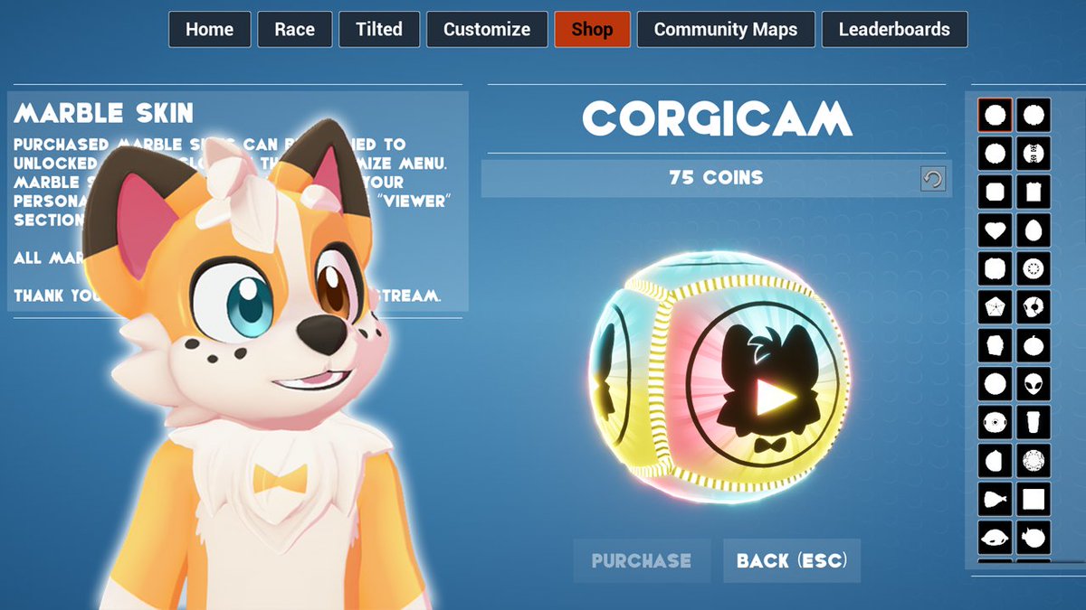 TheCorgiCam's tweet image. AAAAAAAAAAAAA!
OUR MARBLE IS NOW AVAILABLE IN THE MARBLES ON STREAM SHOP!! 😭
PICK UP YOURS NOW!!

Huge thank you to Pixel by Pixel again for the opportunity! ❤️