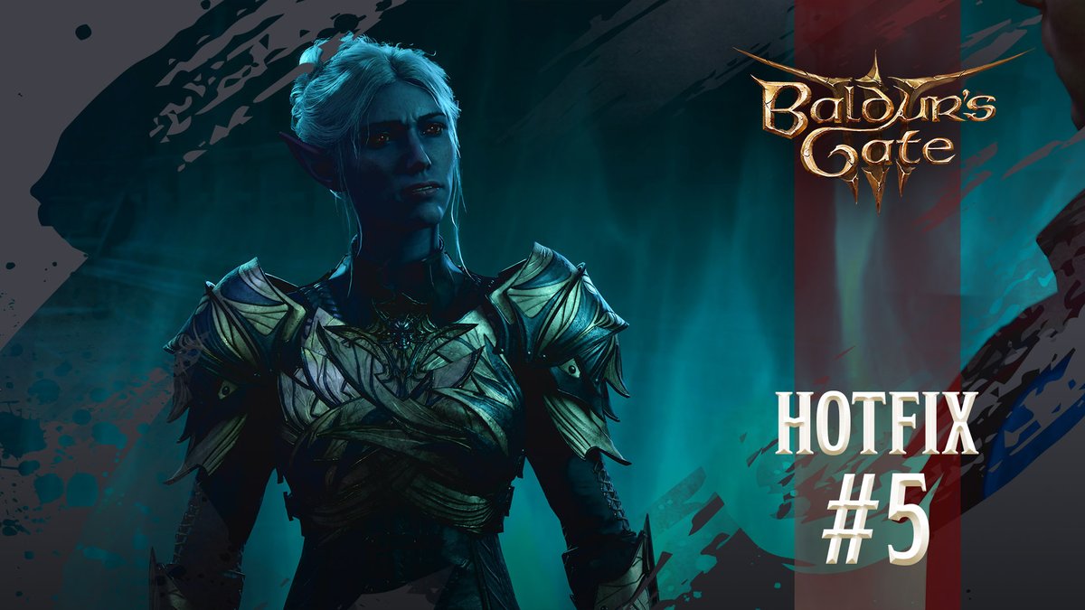 Hotfix #5 is now live for BG3 on PC &amp; PS5!

Minthara lovers, your ship has come in: among other fixes, this hotfix unlocks dialogue that allows you to deepen your relationship with everyone’s favourite(?) ruthless Oath of Vengeance Paladin.

Read more: larian.club/Hotfix5
