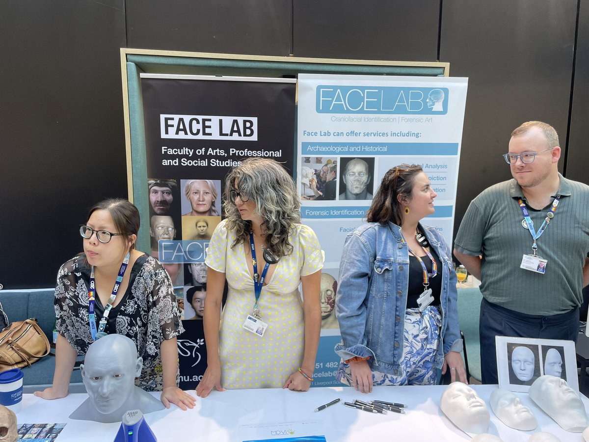 elysia_greenway's tweet image. Launching of the new Forensic Research  Institute @LJMU_FORRI come see  @FaceLabLJMU ‘s corner! #forensicart #facedepiction