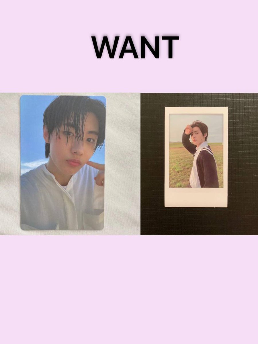 ˶ˆ꒳ˆ˵ ⁷ (@kwbjyne) on Twitter photo WTT ENHYPEN PC | MY 🇲🇾
have :
⁃jay dimension answer yet ver pola
⁃jungwon odysseus essential ver
want :
⁃both sunghoon of the same version
🎸 condition 10/10
🏷️ enhypen jungwon heeseung jay jake sunghoon sunoo ni-ki
help rt! <a href="/PasarEnhypen/">PASAR ENHYPEN 🇲🇾 (slow)</a> <a href="/pasarkpop_/">PASAR KPOP • GOM & PROXY PURCHASE 대리구매 양도</a> <a href="/enhamarketmy/">ENHYPEN MARKET 🇲🇾</a> WTT ENHYPEN PC | MY 🇲🇾
have :
⁃jay dimension answer yet ver pola
⁃jungwon odysseus essential ver
want :
⁃both sunghoon of the same version
🎸 condition 10/10
🏷️ enhypen jungwon heeseung jay jake sunghoon sunoo ni-ki
help rt! <a href="/PasarEnhypen/">PASAR ENHYPEN 🇲🇾 (slow)</a> <a href="/pasarkpop_/">PASAR KPOP • GOM & PROXY PURCHASE 대리구매 양도</a> <a href="/enhamarketmy/">ENHYPEN MARKET 🇲🇾</a>
