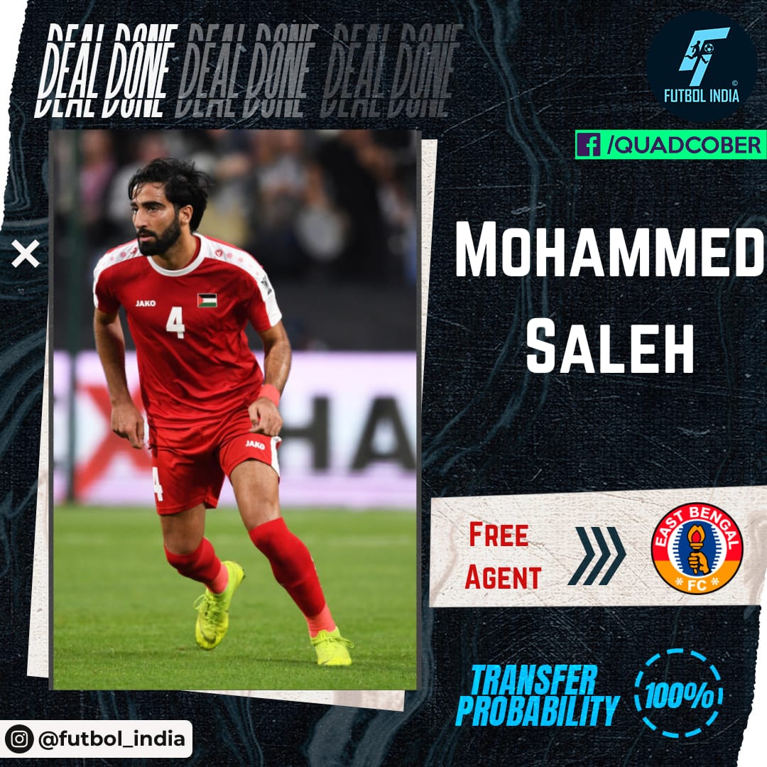 quadcober's tweet photo. 🔴🟡Quadcober Exclusive: East Bengal is all set to sign Mohammed Saleh from Palestine. Saleh has played 21 matches for the Palestine national team. He will be registered instead of Jordan Elsey for the ISL- Indian Super League .

#quadcober #futbolindia #eastbengal #JoyEastBengal https://t.co/vtYUbmVi04