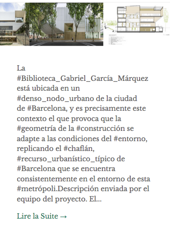 parislima's tweet photo. .@parq  ::: #SUMA_Arquitectura: #BIBLIOTECA_Gabriel_García_Márquez,  provoca   que la #geometría de la #construcción se adapte a las condiciones del  #entorno… en #BARCELONA_España curado por #Benjamin_Zapico, fotos:  #Jesús_Granada…
https://t.co/9CGEP7BrTF https://t.co/46s7sUymOB