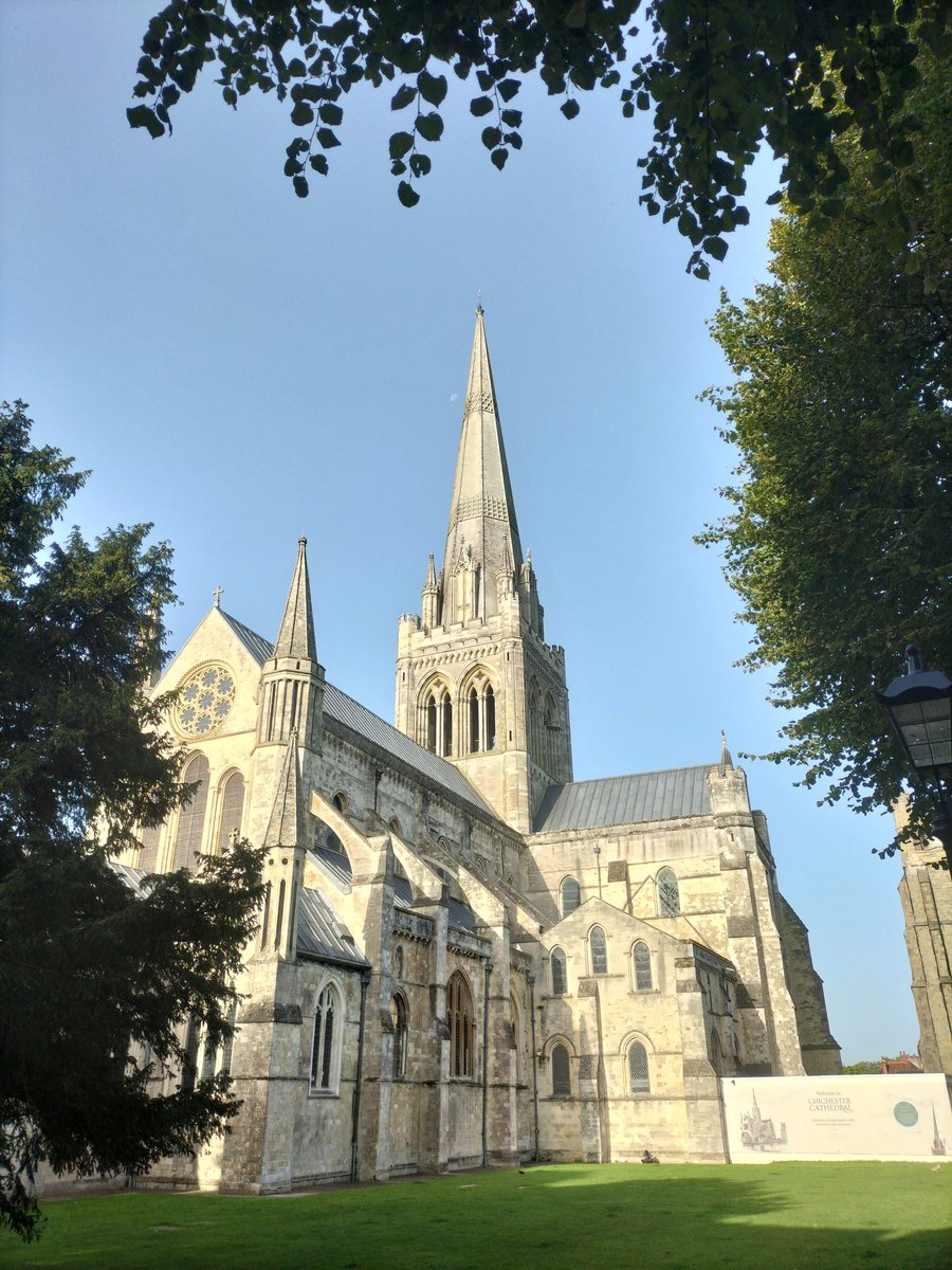 First day at my new job at Chichester Cathedral as their Trusts and Foundations Manager. What a lovely day.