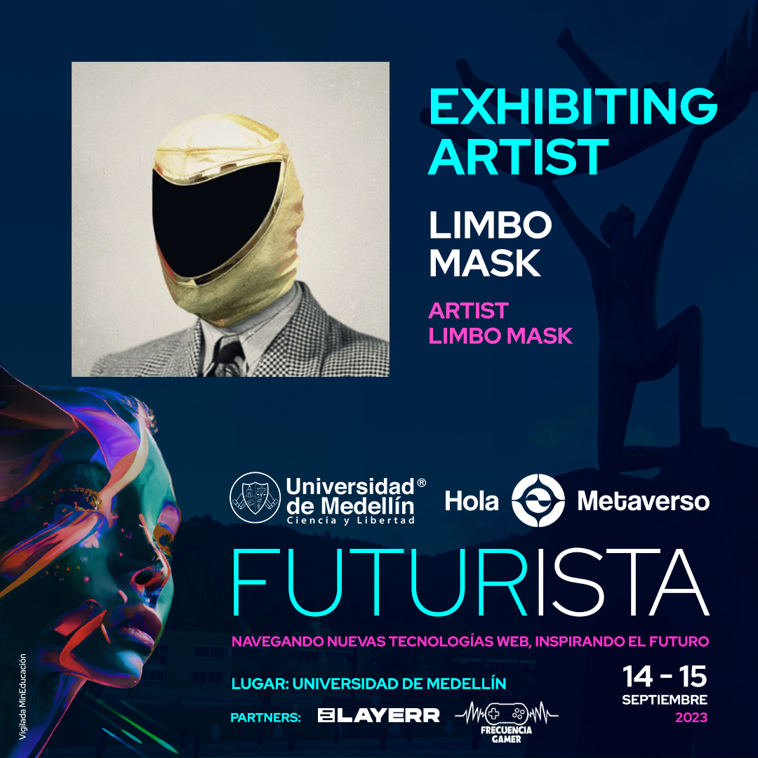 gm 🌞☕️🇲🇽🇨🇴 |  Happy to be part of this next week, where I will be sharing space with some crytoart colleagues, thanks to @UdeMedellin_ and @holametaverso for the invitation.
__
Exhibiting artist at #FUTURISTA in #Medellín next WEEK on September 14 & 15!