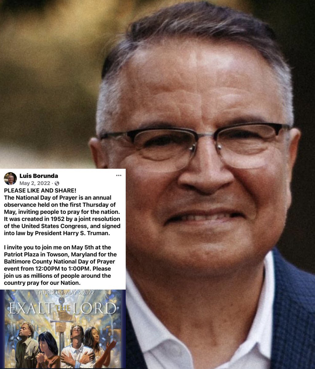 Former Maryland Deputy Secretary of State under Gov. Larry Hogan, Luis Borunda, has been arrested for soliciting who he thought was a 13 yr old child online &amp; attempting to meet up with her.