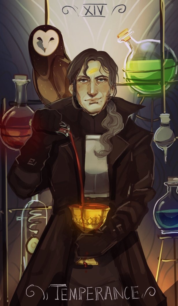 pear_adox's tweet image. been working on some tarot cards for my dnd group :) here are three of them since the rest aren't done lol