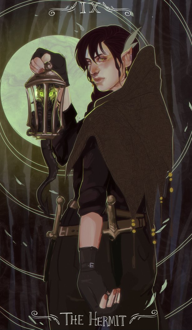 pear_adox's tweet image. been working on some tarot cards for my dnd group :) here are three of them since the rest aren't done lol