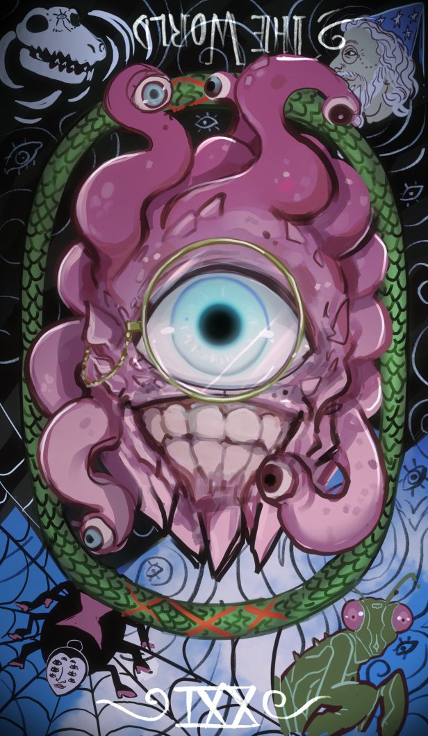 pear_adox's tweet image. been working on some tarot cards for my dnd group :) here are three of them since the rest aren't done lol