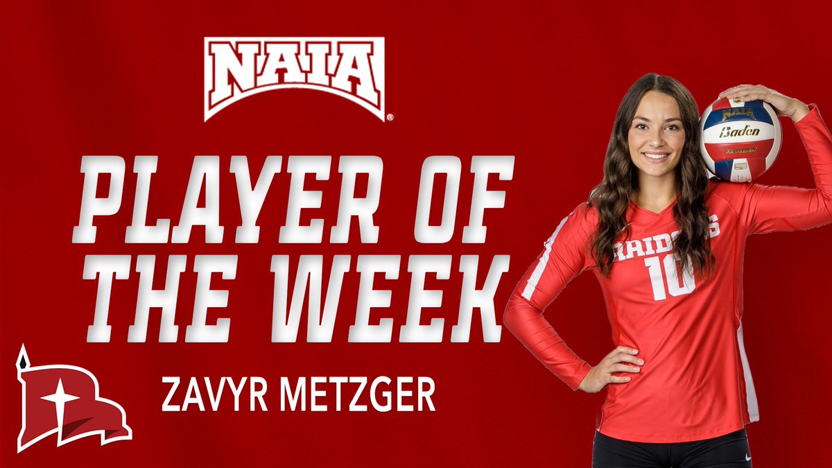 𝙕𝙖𝙫𝙮𝙧 𝙈𝙚𝙩𝙯𝙜𝙚𝙧 Selected as <a href="/NAIA/">NAIA</a> Defensive Player of the Week!

📰: bit.ly/45B3bE7

#RaidersStandOut | <a href="/NWCVolleyball/">NWC Volleyball</a>
