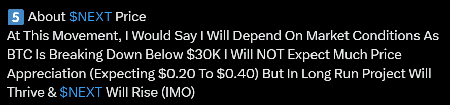 ModernTrader21's tweet photo. 🪂 $NEXT Price Prediction ✨

🎯 We Just Nailed It 

As Predicted $NEXT Just Traded Around $0.2 To $0.4

🔗 https://t.co/D2kClSvjue
🔗 https://t.co/c89CUgurnG

Move On & Lets Grind @tipcoineth & $tip

🩷 & 🔁