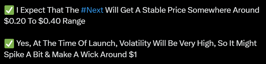 ModernTrader21's tweet photo. 🪂 $NEXT Price Prediction ✨

🎯 We Just Nailed It 

As Predicted $NEXT Just Traded Around $0.2 To $0.4

🔗 https://t.co/D2kClSvjue
🔗 https://t.co/c89CUgurnG

Move On & Lets Grind @tipcoineth & $tip

🩷 & 🔁