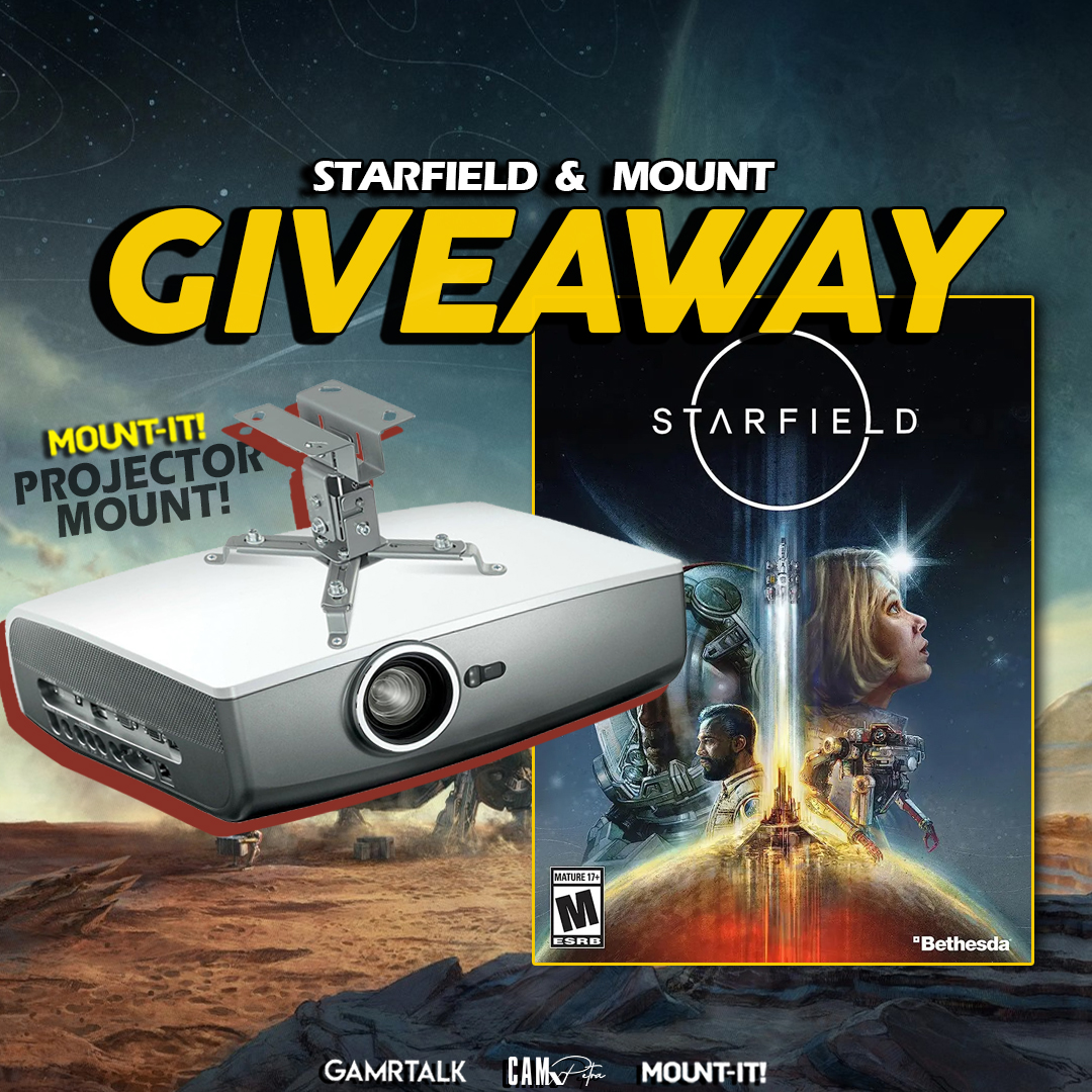 ALMOST OVER! Who wants to win a FREE copy of STARFIELD for Xbox or PC, plus a Projector Mount? 🍿🎮

✨️How To Enter:
1️⃣ Follow @GamrTalk &amp; <a href="/mountitnet/">Mount-It!</a>
2️⃣ RT and Tag some friends

That's it!
