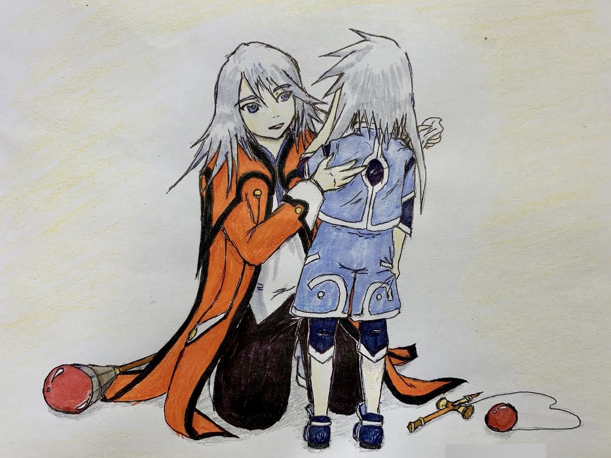 テイルズオブシンフォニア、20周年おめでとうございます！大好きな兄と初めてプレイしたRPGが、シンフォニアでした。同じく姉弟のリフィルとジーニアスが、仲間達と助け合って頑張る姿に、何度も泣きました…。今でも大好きです！素敵な作品に出逢えたことに、心から感謝します。 #TOS20周年おめでとう