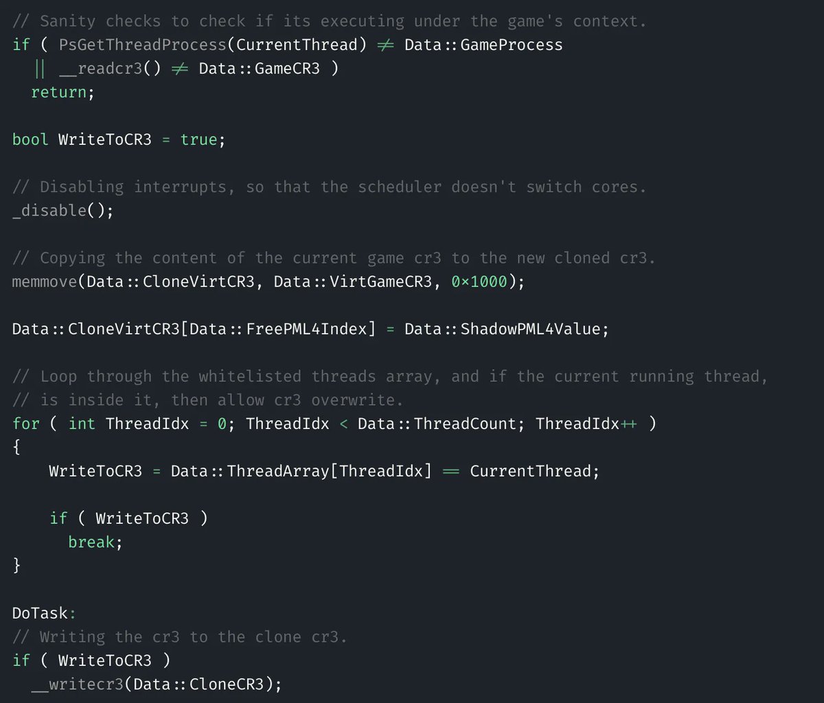 0xor0ne's tweet image. Windows game anti-cheating systems internals: Vanguard&apos;s guarded regions
Excellent blog post by @Xyrem256 

reversing.info/posts/guardedr…

#vanguard #valorant #anticheat #infosec