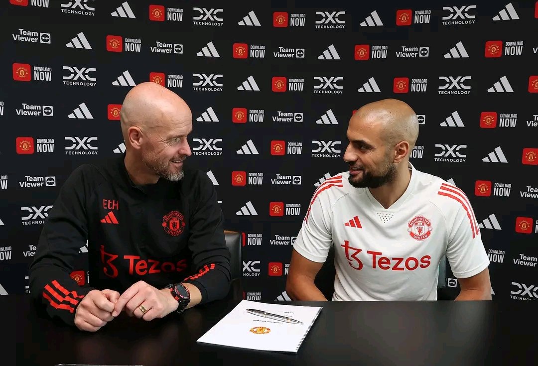 Manutd9ja_'s tweet photo. OFFICIAL: Sofyan Amrabat is Here!

#MUFC https://t.co/TY66DWdhsG