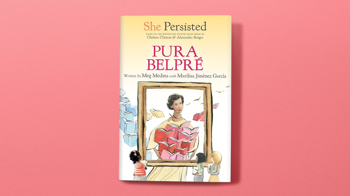 taliabenamy's tweet photo. Happy happy #bookbirthday to this latest and most excellent entry to the #ShePersistedBooks series! Pura Belpré brought books to so many young readers, and now we’re bringing her story to them too. On shelves now! https://t.co/XNpLMQaZiG