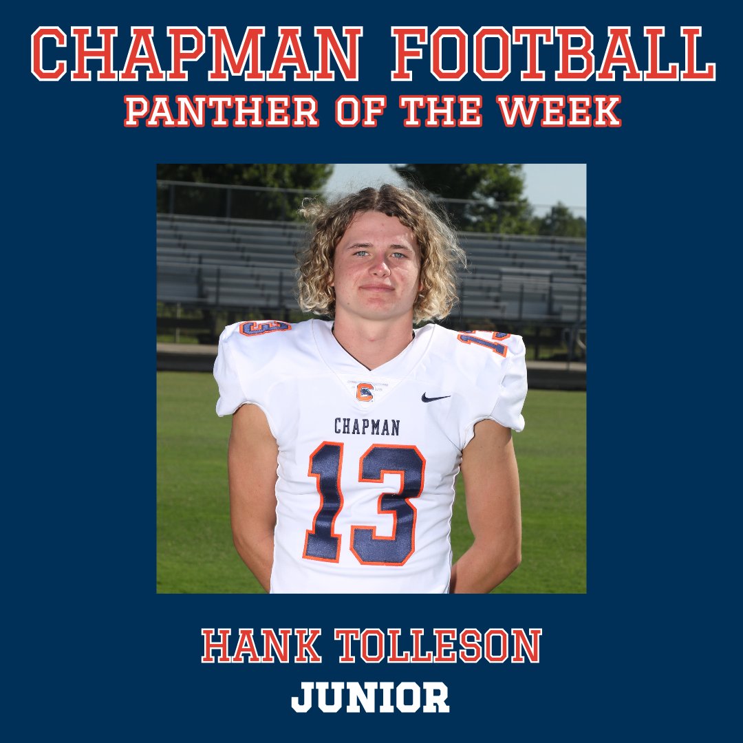 CHSPanthersFB's tweet photo. Week 2 Players of the Week
@CHS_AthlDept
@spartanburgone
@biomanway
@CoachCab17 https://t.co/x56XY9afY4