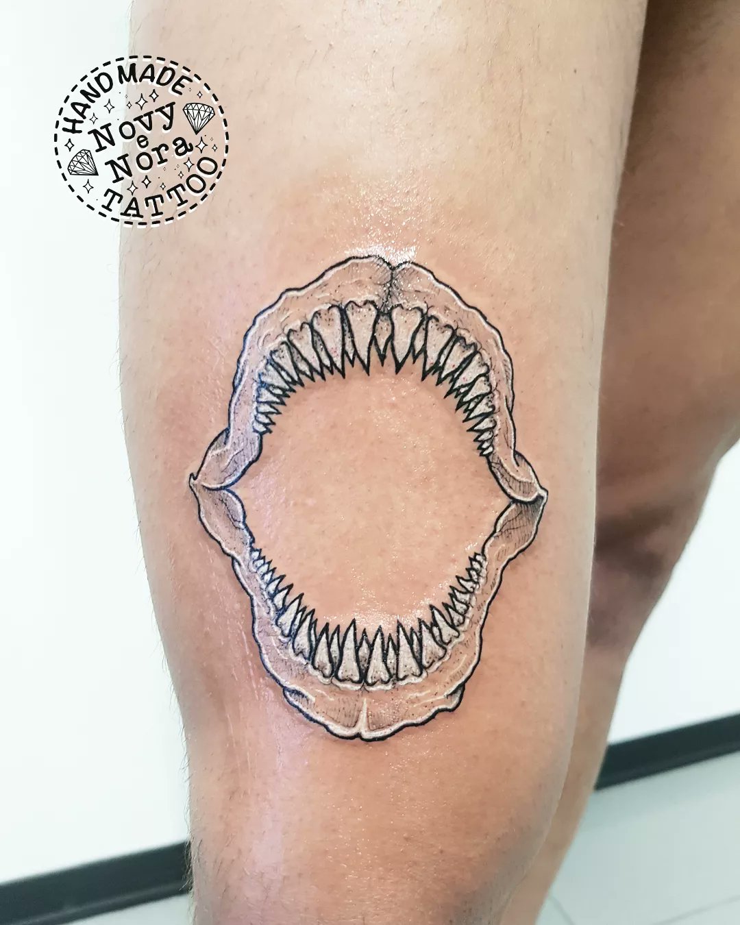 Great White Shark Jaw Tattoo